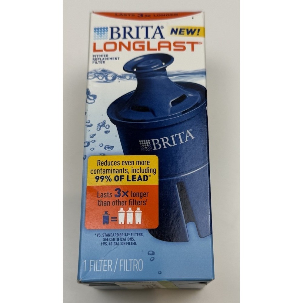 Brita 36243 Longlast Pitcher Replacement Water Filter - Dark Blue